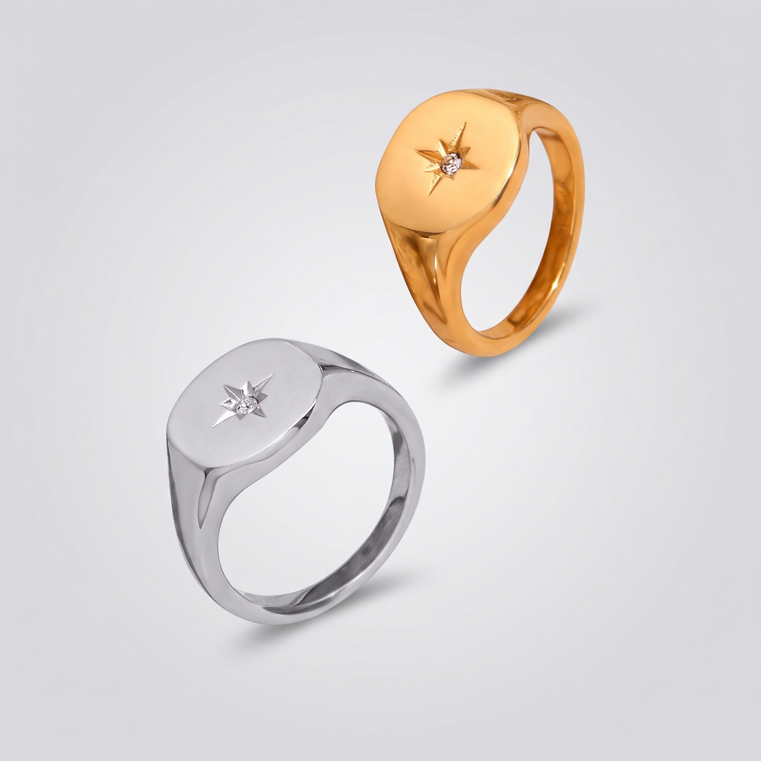 North Star Signet Ring
