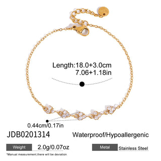 Petite Clover Bracelet – Clover Trio style