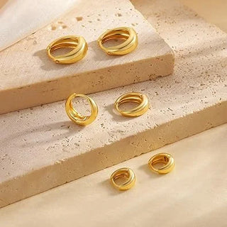 Classic Hoop Earrings Set of Three – view 5