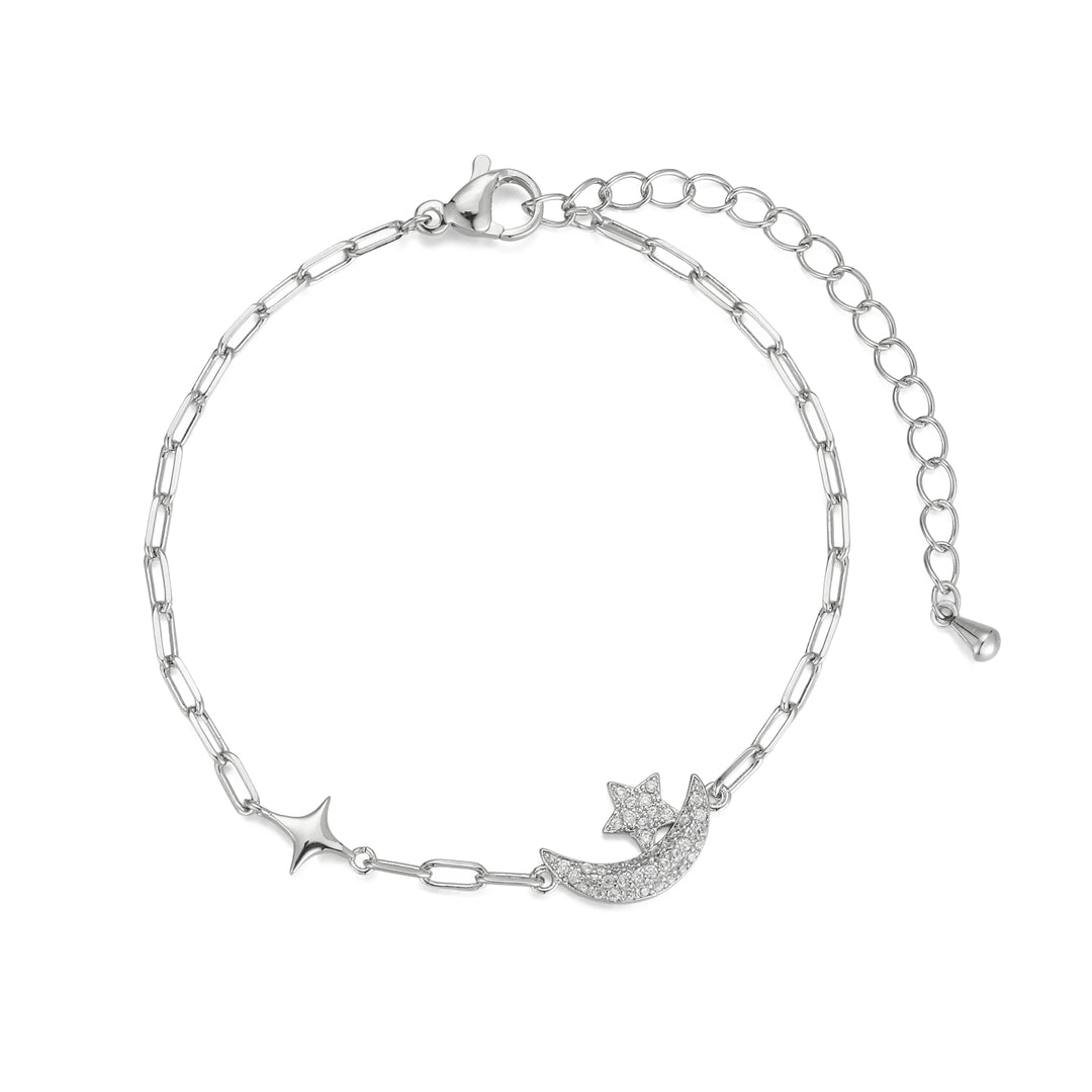 Céleste Moon & Star Bracelet – silver