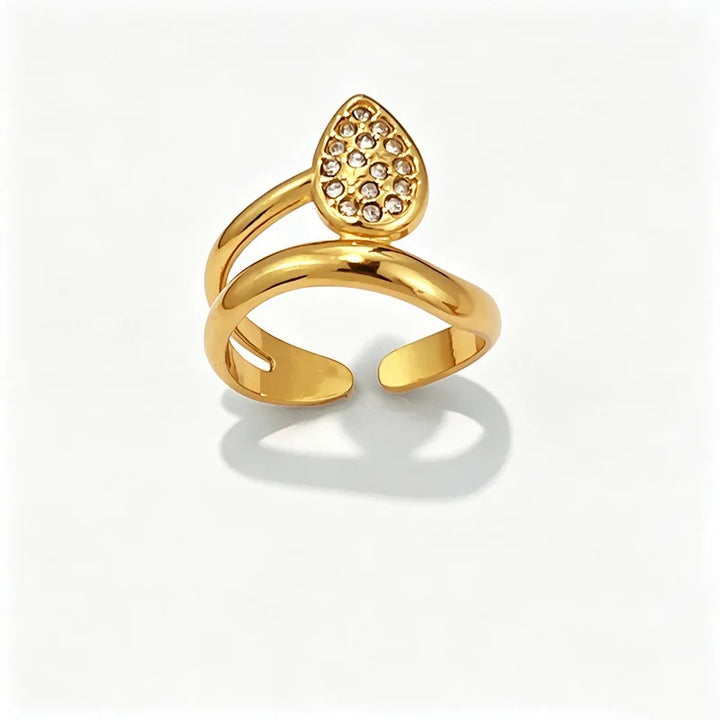 Open Band Crystal Ring – view 3