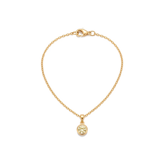 Birthstone Pendant Necklace, gold, November - Jonquil