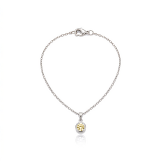 Birthstone Pendant Necklace, silver, November - Jonquil
