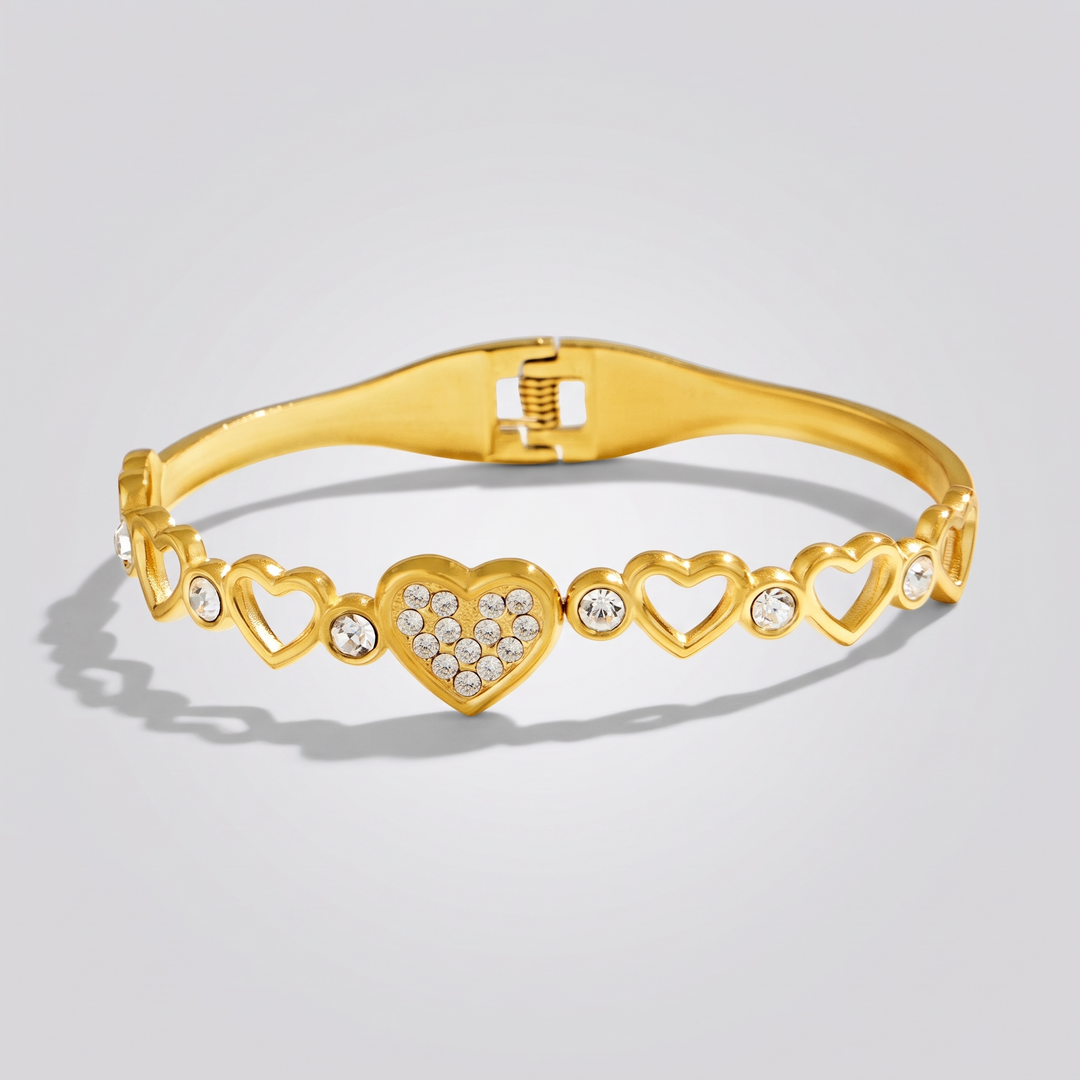 Heart Link Bangle