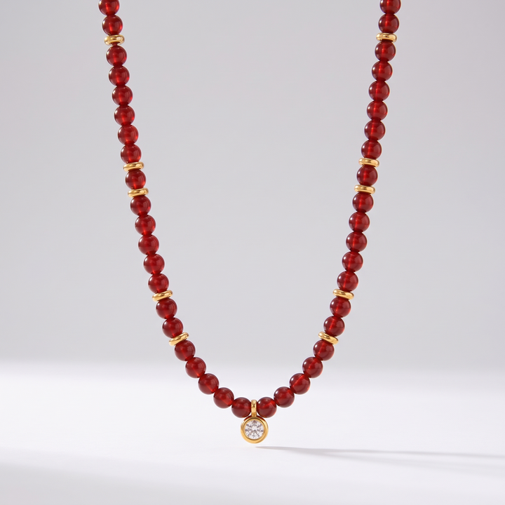 Red Bead Necklace